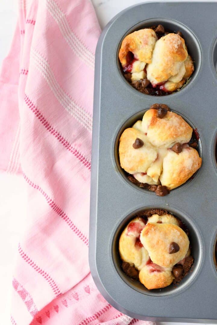 Chocolate Cherry Monkey Bread Muffins Muffin Tin Recipes