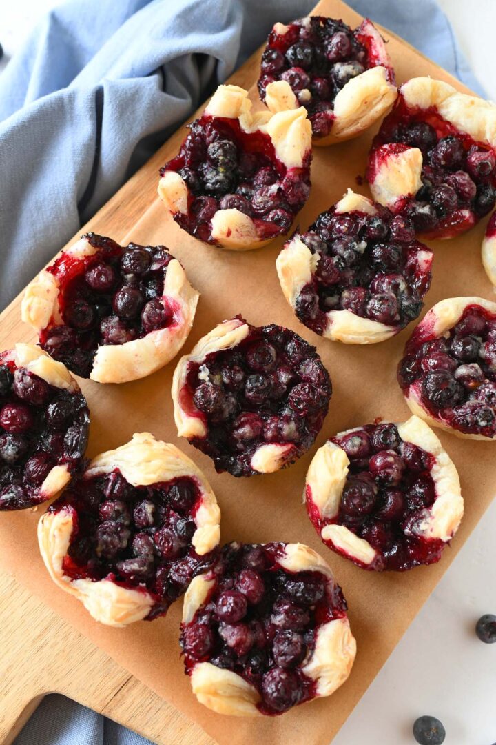 Blueberry Puff Pastry Tarts - Muffin Tin Recipes