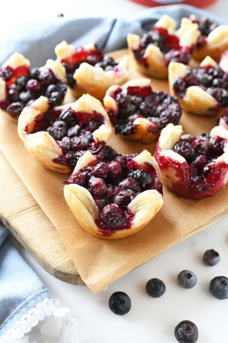 Blueberry Puff Pastry Tarts - Muffin Tin Recipes